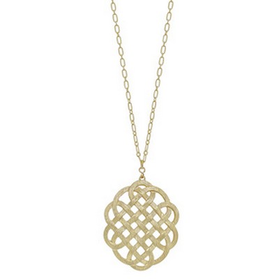 Meghan Browne Dice Gold Necklace