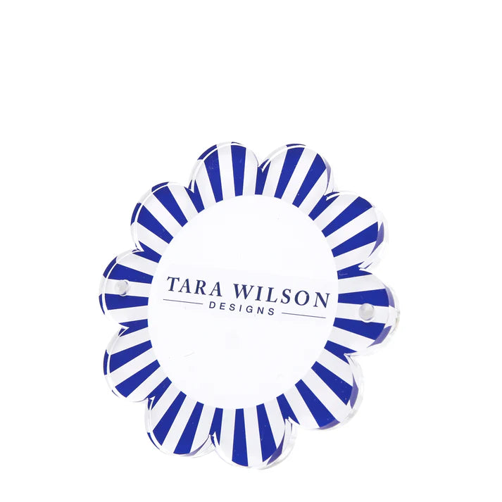 Tara Wilson Daisy Frame Blue & White