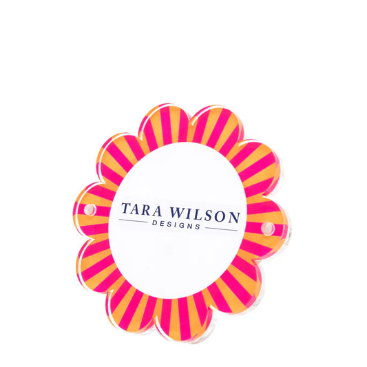 Tara Wilson Daisy Frame Orange & Pink