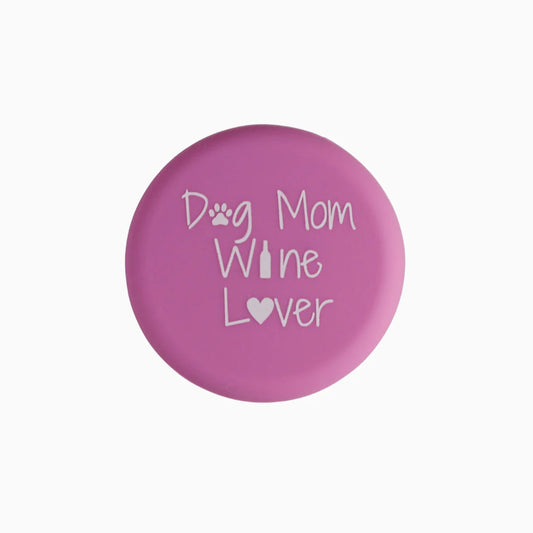 Dog Mom, Wine Lover wine cap