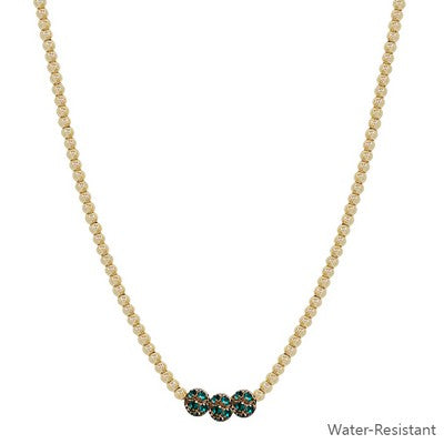 Meghan Browne Felix Emerald Necklace
