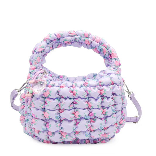 Quilted Scrunchies Floral Printed Crossbody