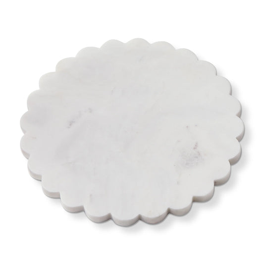 Scalloped Round Marble Board