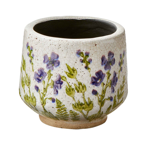 Wild Flower Footed Planter SM