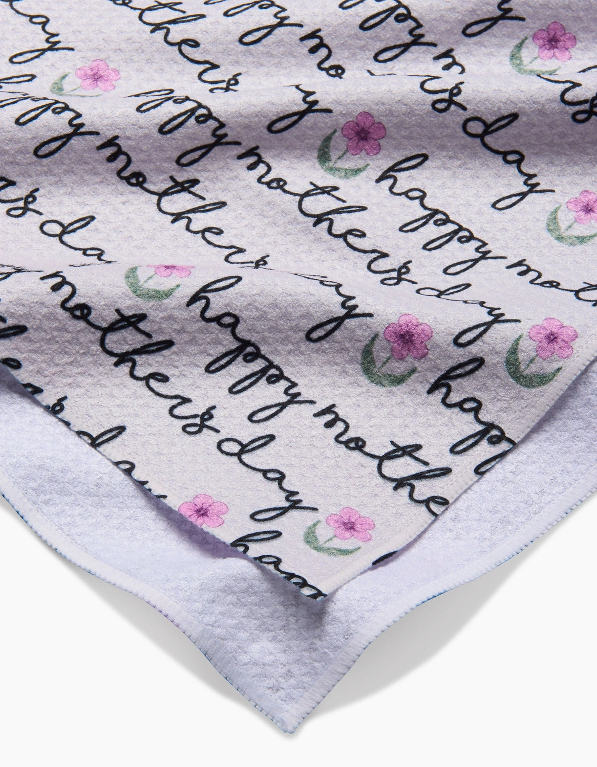 geometry bar towel, towel, geoweave, kitchen towel, cleaning rag, kitchen, dish rag, dishtowel, happy mother's day, mom, mommy, mother, pink flowers, gift for mom