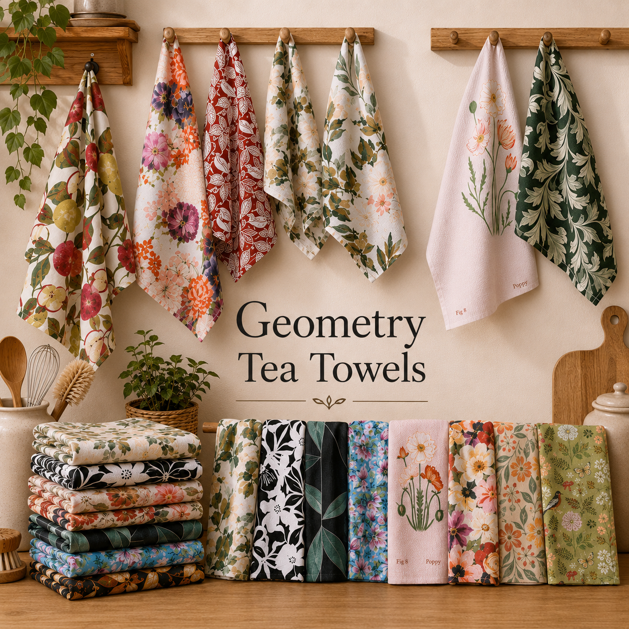 Geometry Tea Towels - Restock