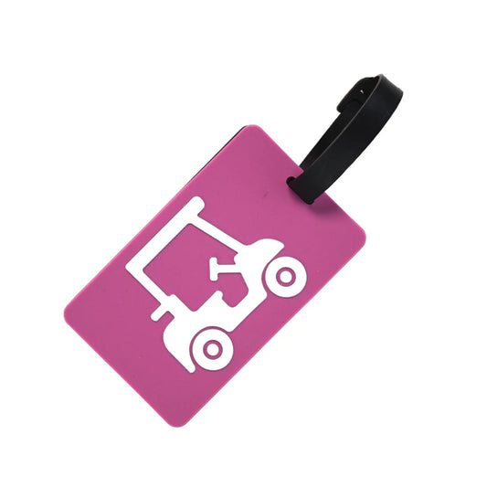 Magenta Golf Cart Bag Tag