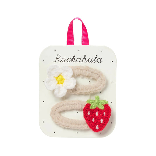 Rockahula Crochet Daisy & Strawberry Hair Clips