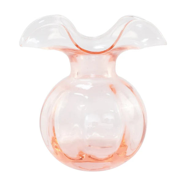 pink medium hibiscus fluted vase
