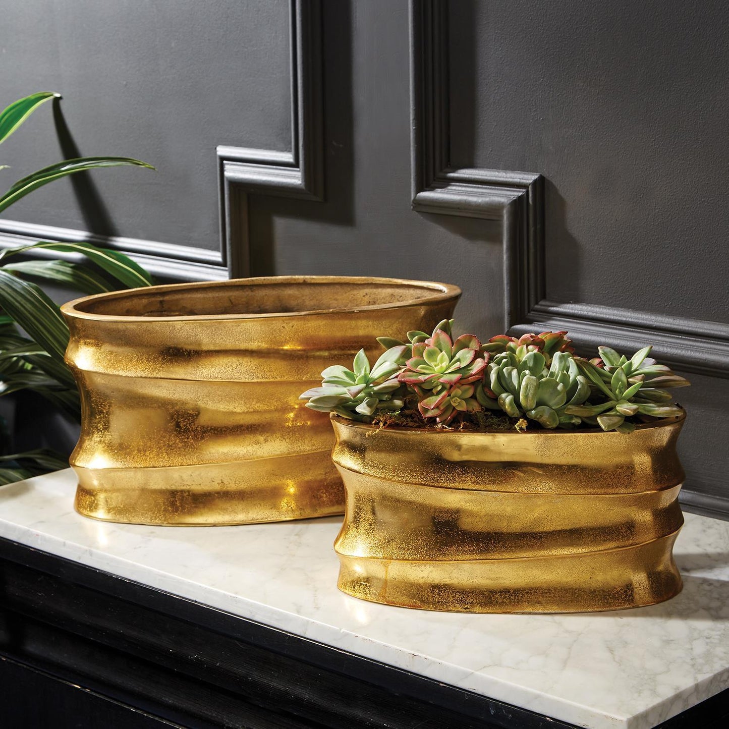 Golden Wave Planter Small