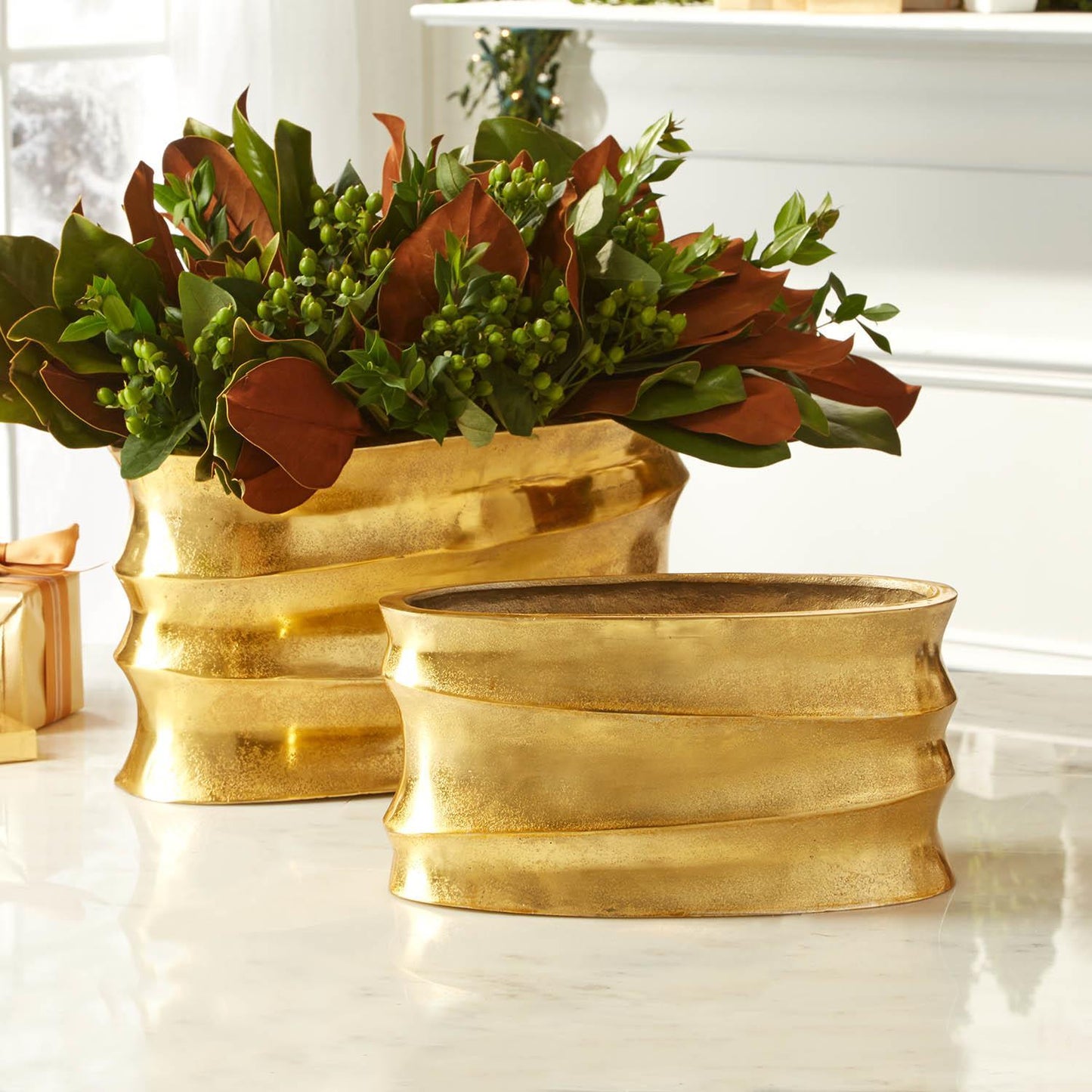 Golden Wave Planter Large