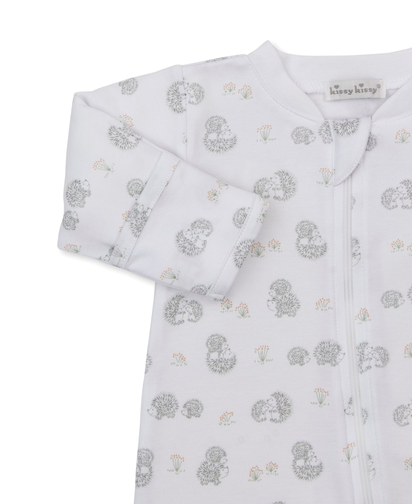 Kissy Kissy Hedgehogs Little Woods Zippered  Footie