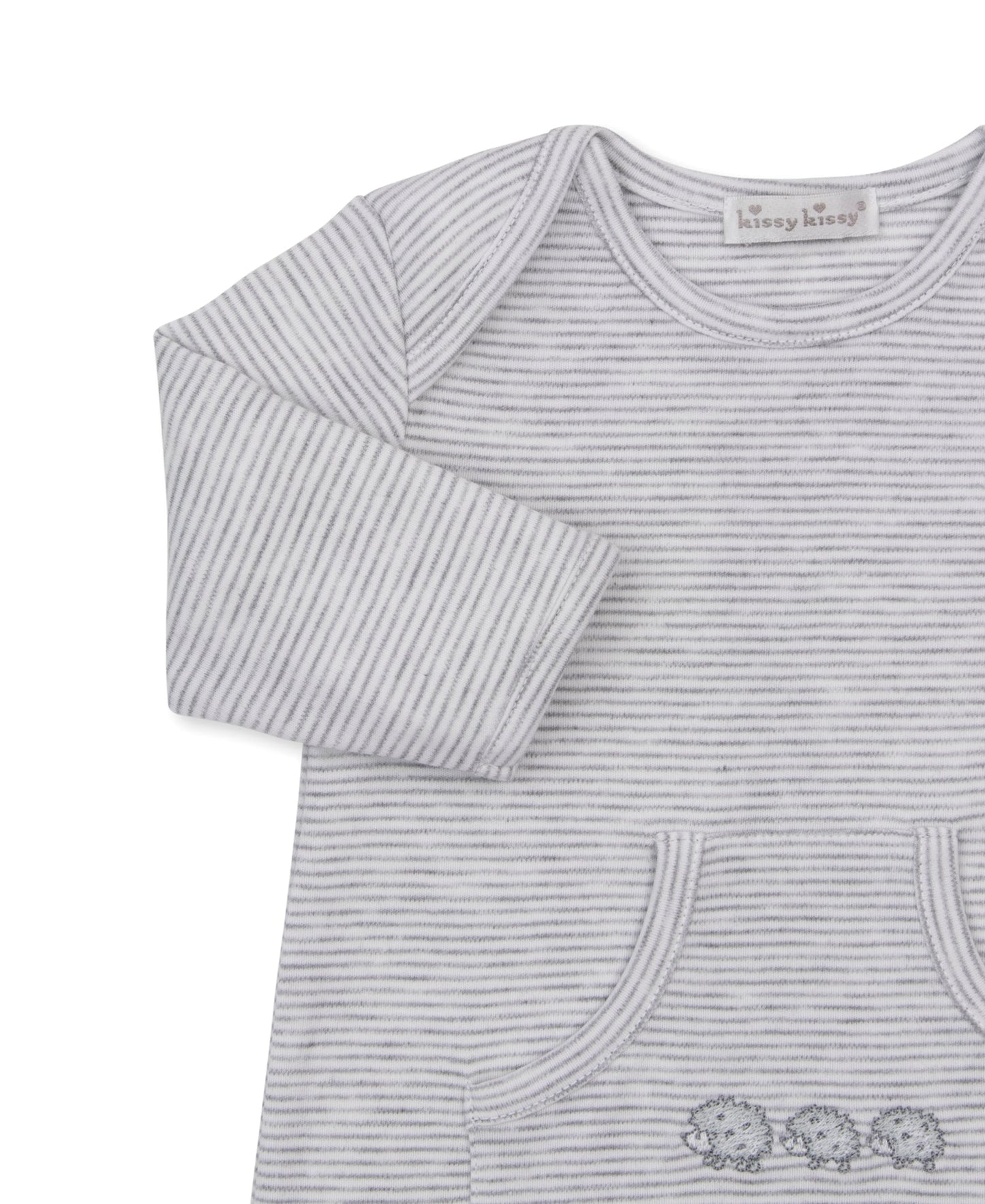 Kissy Kissy Hedgehogs Little Woods Grey Playsuit