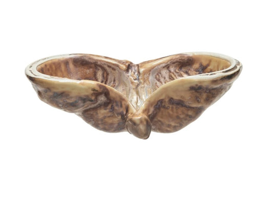 Stoneware Pod Shaped Dish