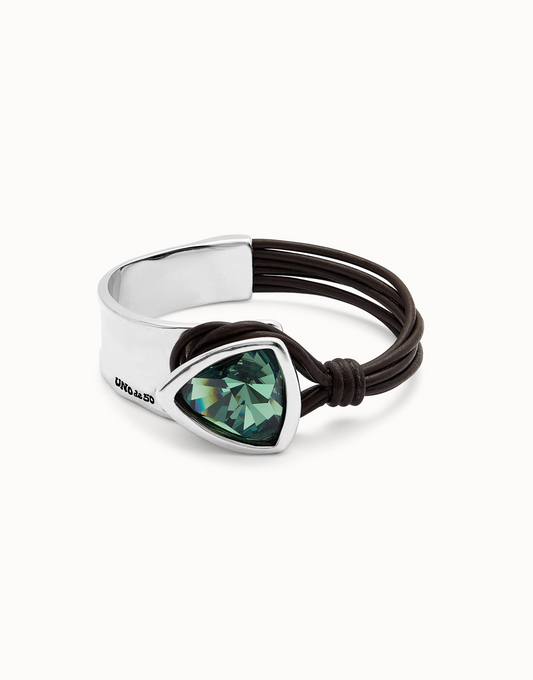 UNO de50 Ser Camaleonica Silver Green Bracelet
