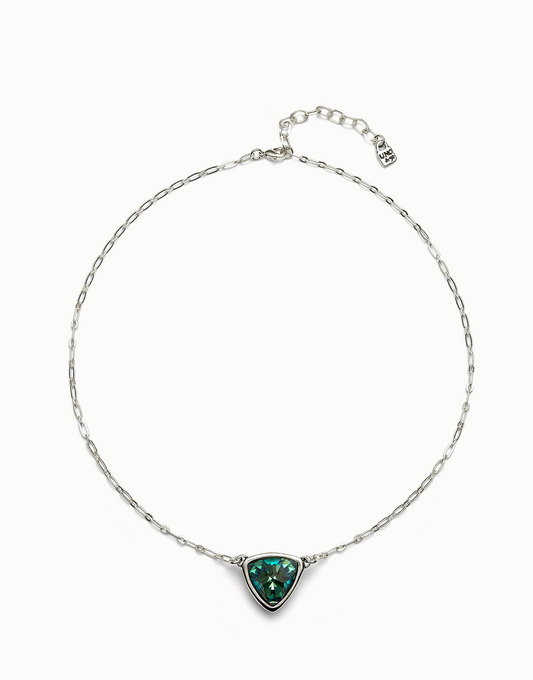 UNO de50 Ser Camaleonica Silver Green Necklace