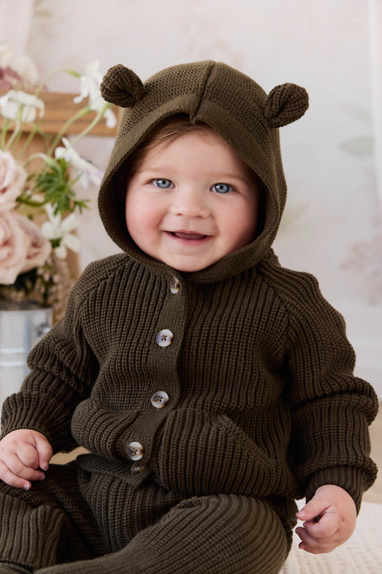 Jamie Kay Forest Bear Cardigan