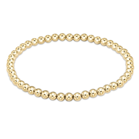 eNewton Extends Classic Gold 4mm Bead Bracelet