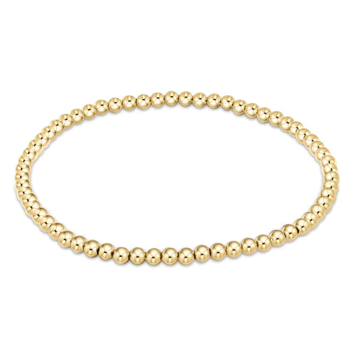 eNewton Extends Classic Gold 3mm Bead Bracelet