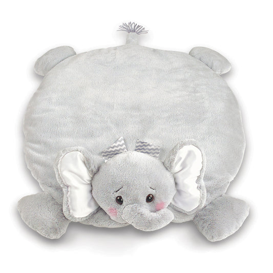 Bearington Baby Lil' Spout Gray Elephant Belly Blanket