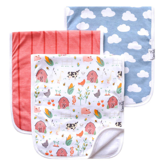 Copper Pearl Farmstead Burp Cloth Set