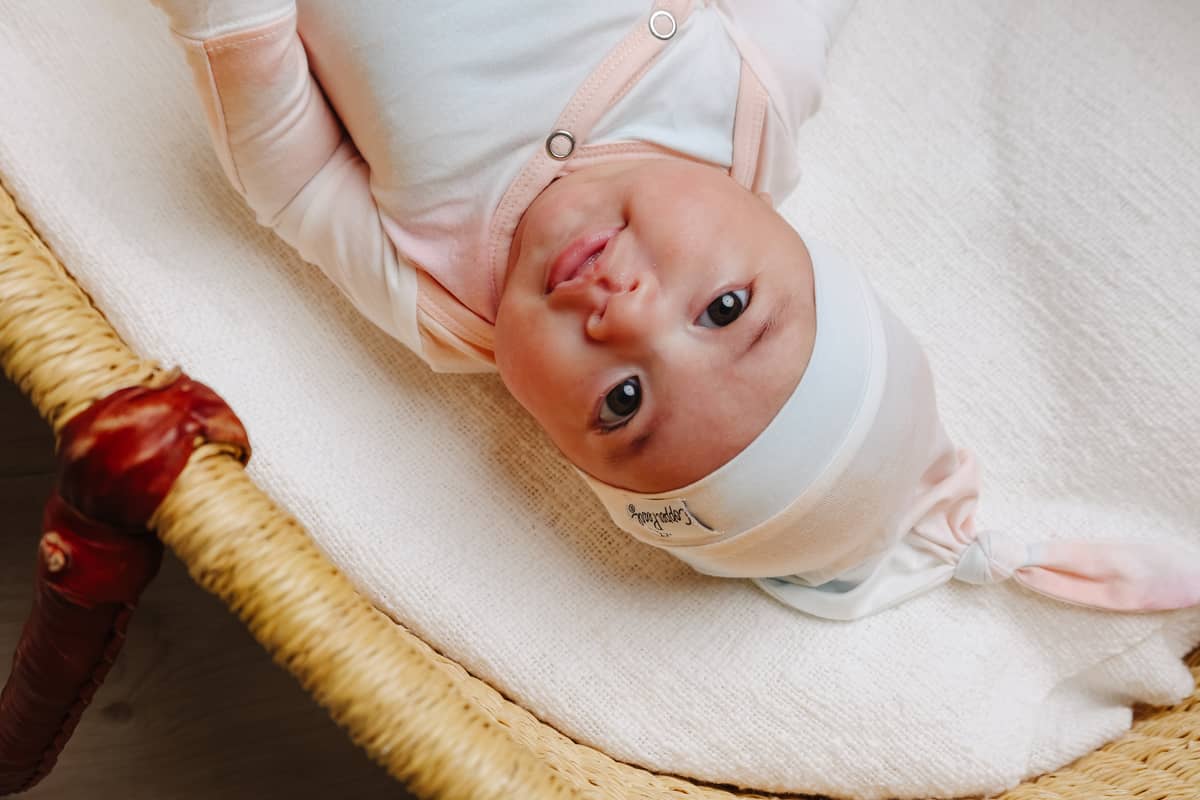 Copper Pearl Nova Top Knot Hat 5-18mo