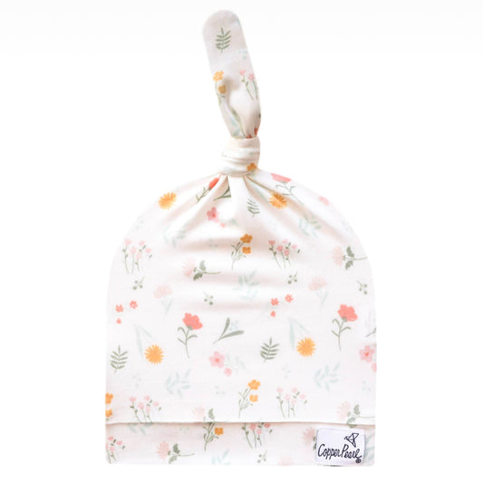Copper Pearl Mabel Top Knot Hat 0-4mo