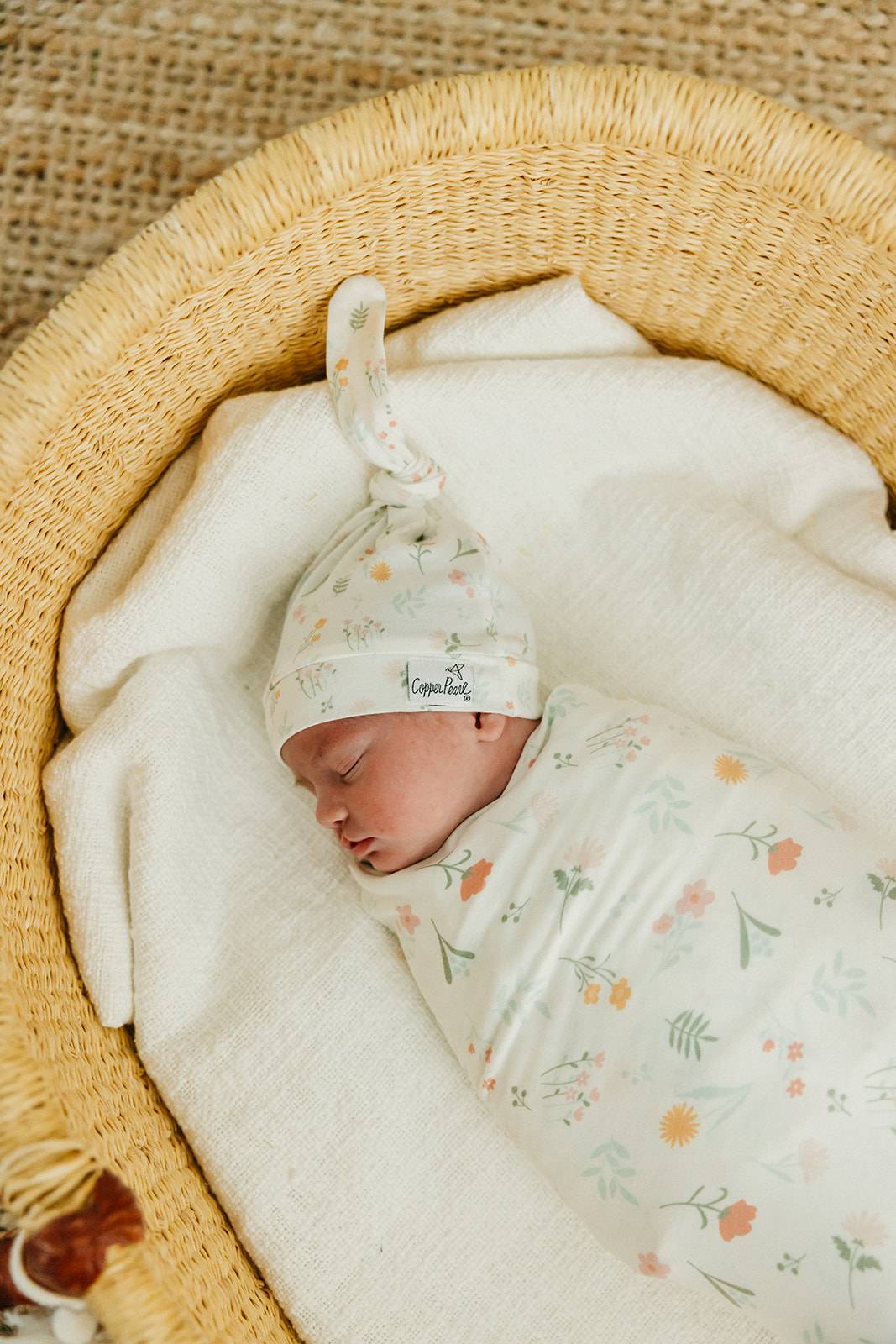 Copper Pearl Mabel Top Knot Hat 0-4mo
