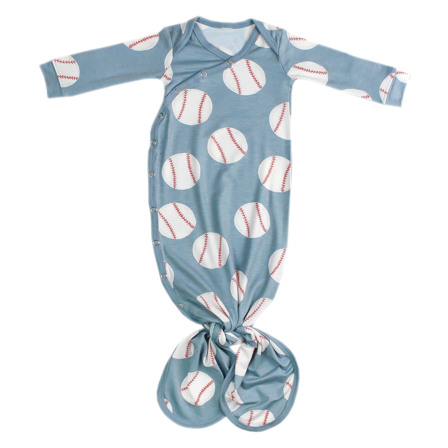 Copper Pearl Slugger Newborn Knotted Gown