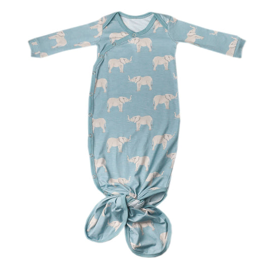 Copper Pearl Peanut Newborn Knotted Gown