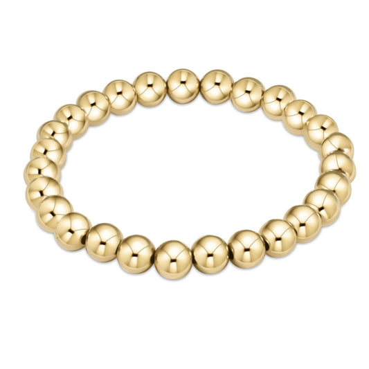eNewton Classic Gold 7mm Bead Bracelet