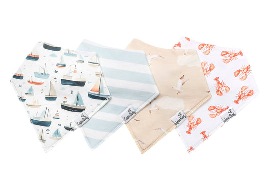 Copper Pearl Fischer Bandana Bib Set