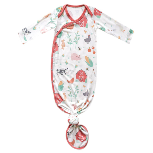 Copper Pearl Farmstead Newborn Knotted Gown