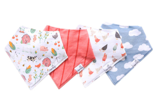 Copper Pearl Farmstead Bandana Bib Set