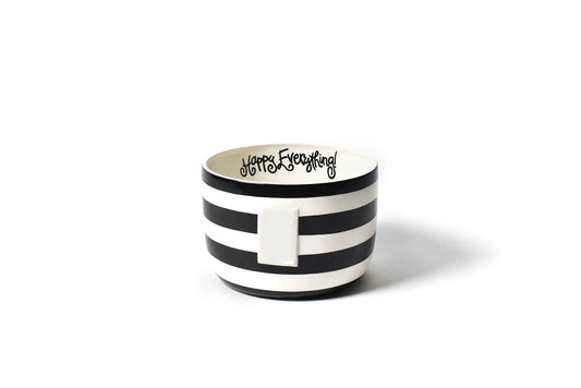 Happy Everything! Black Stripe Big Bowl