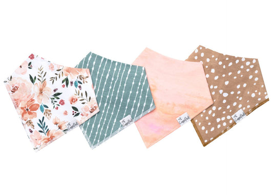 Copper Pearl Autumn Bandana Bib Set
