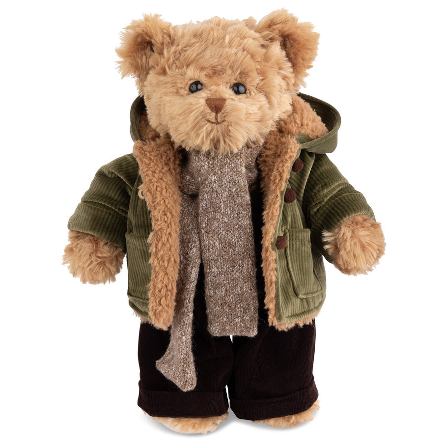 Bukowski Bear in green jacket