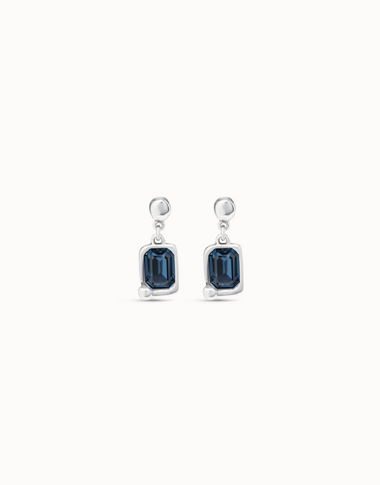 UNO de 50 Unconventional Silver Blue Earrings
