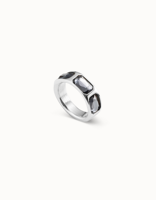 UNO de 50 The Guardian Silver Gray Ring