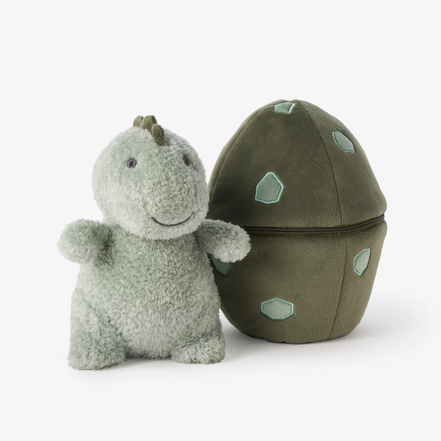 Elegant Baby Dinosaur & Egg Plush Toy