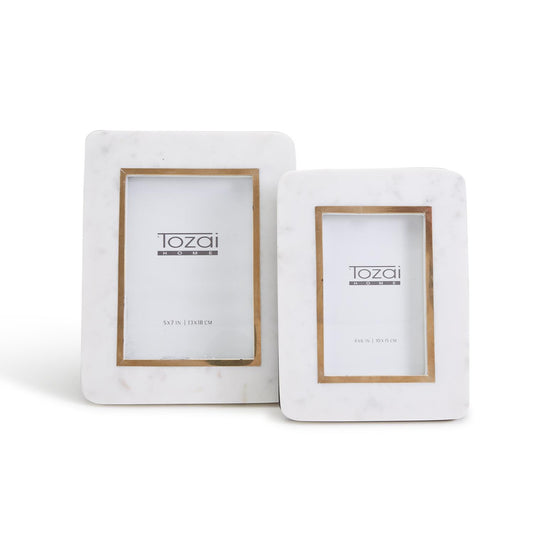 Hoxton White Marble Frame 4x6