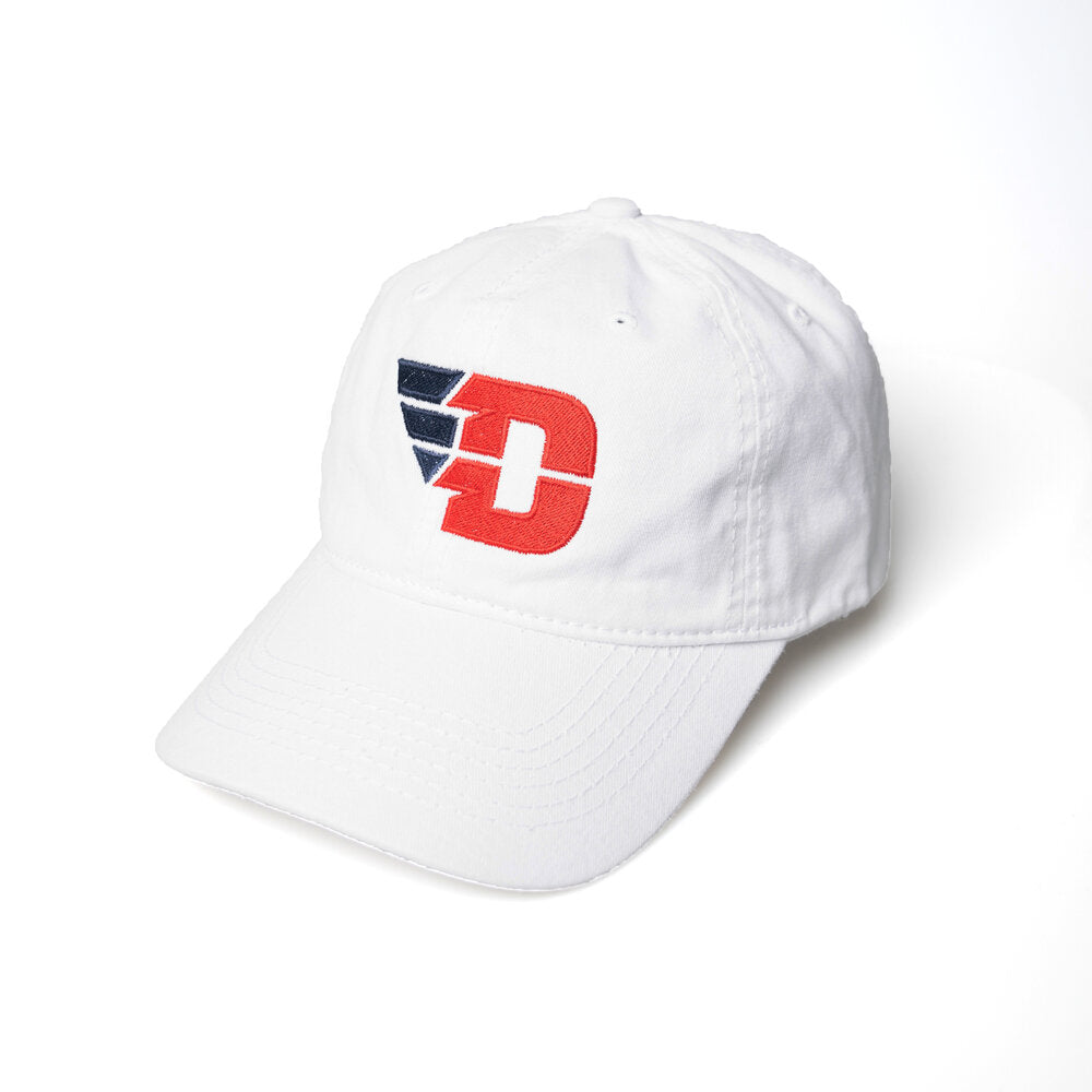 Handy Hats University of Dayton White D Ball Cap
