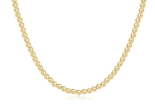 eNewton 15" Choker Classic Gold 4mm Bead