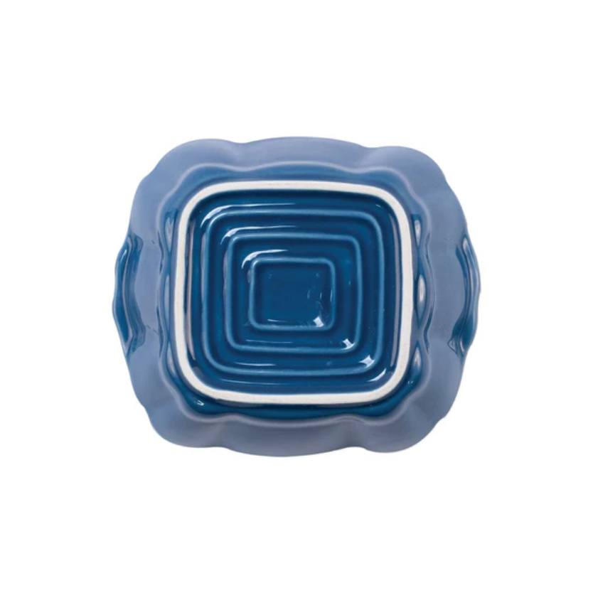 Vietri Italian Bakers Blue Small Square Baker