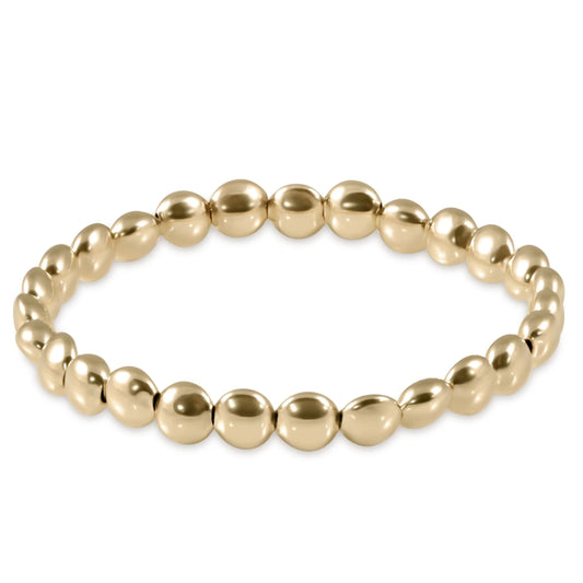 eNewton Honesty Gold 6mm Bead Bracelet