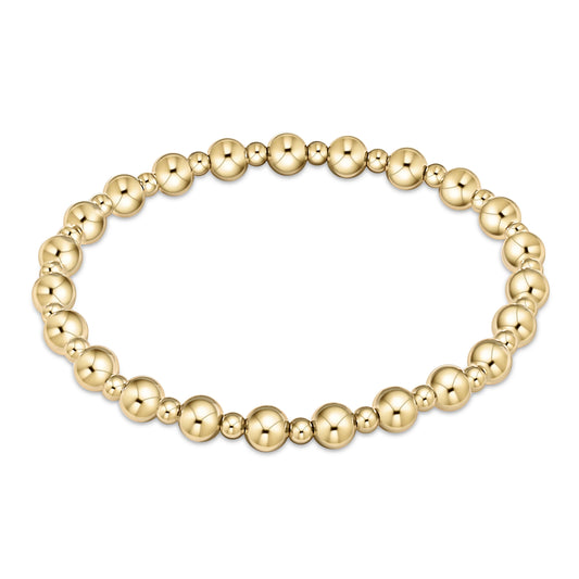 eNewton Extends Classic Grateful 5mm Gold Bead Bracelet