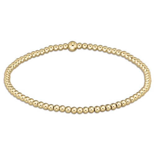 eNewton Classic Gold 2.5mm Bead Bracelet