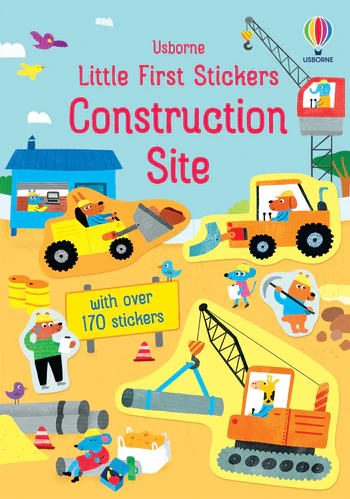 Usborne Little First Stickers Construction Site Book