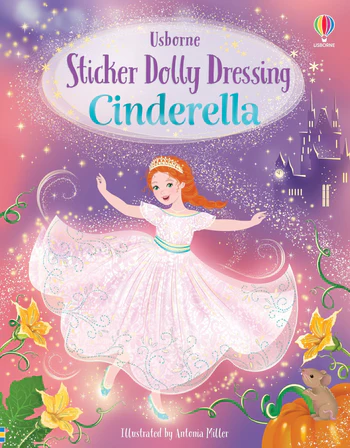 Usborne Sticker Dolly Dressing Cinderella Book