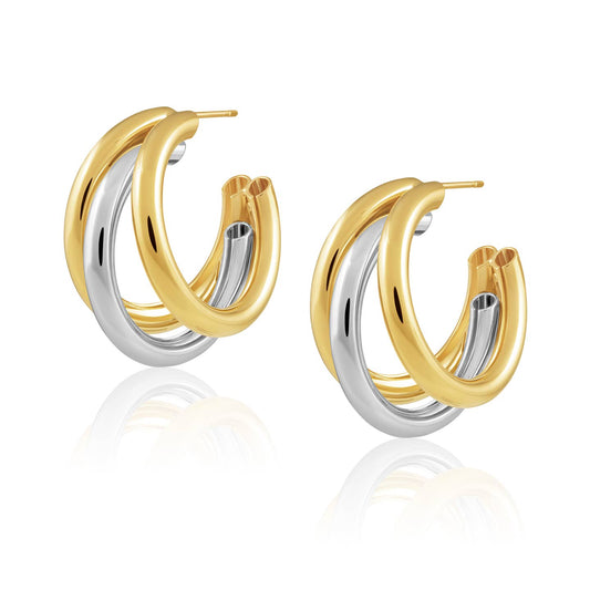 Sahira Lexi Tri Hoop Earrings